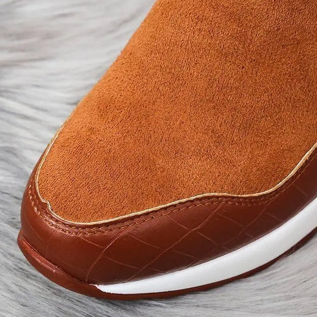 Bota Feminina Cano Curto Salto Anabela