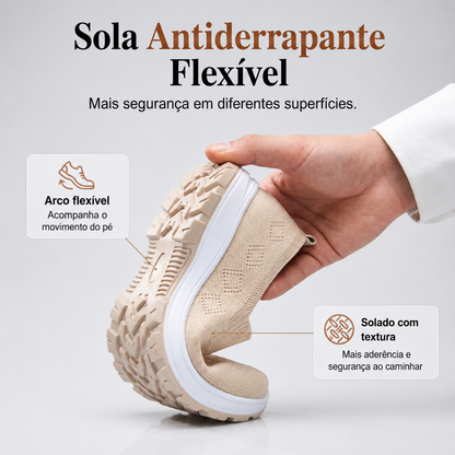 Sapatilha Slip-On Respirável Antiderrapante