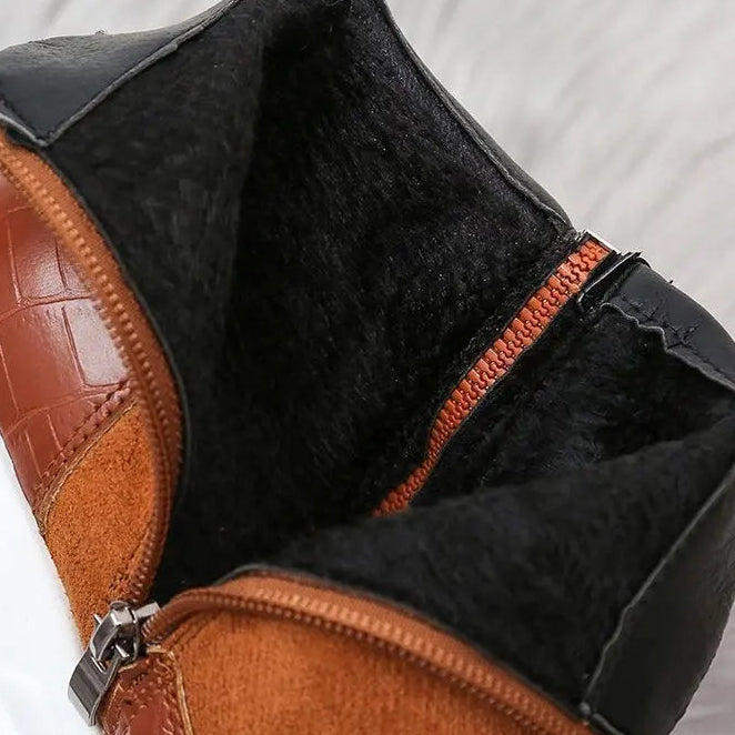 Bota Feminina Cano Curto Salto Anabela
