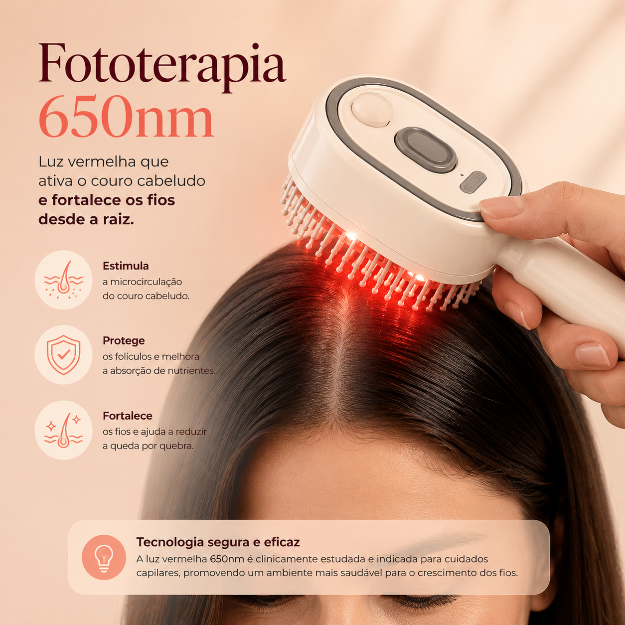 Hairlys — Escova Elétrica Capilar 3 em 1