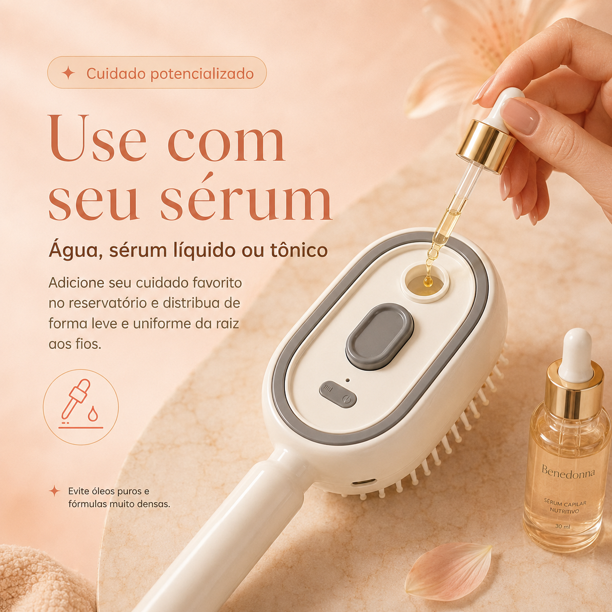 Hairlys — Escova Elétrica Capilar 3 em 1