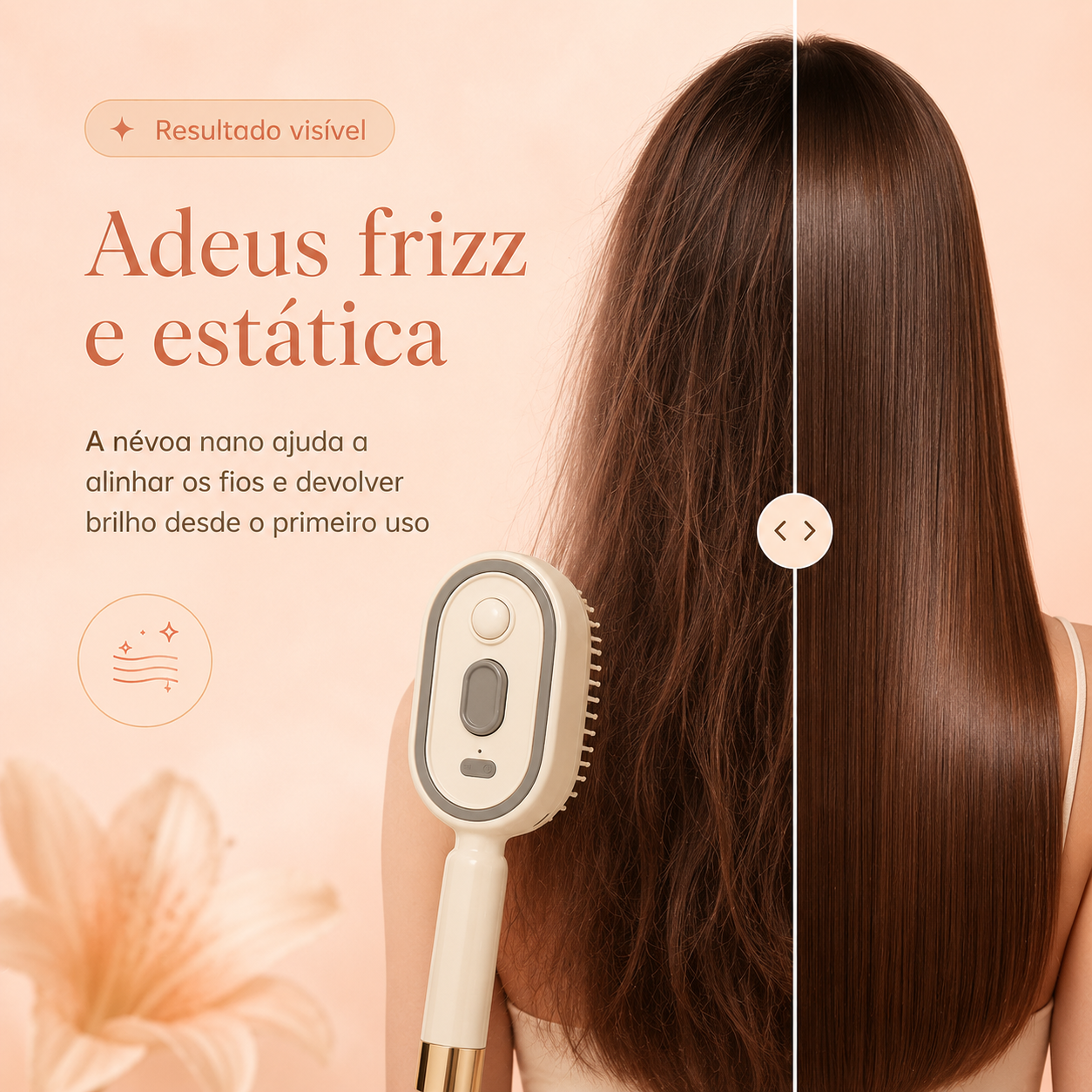 Hairlys — Escova Elétrica Capilar 3 em 1