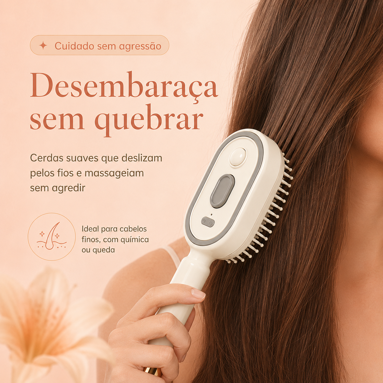Hairlys — Escova Elétrica Capilar 3 em 1