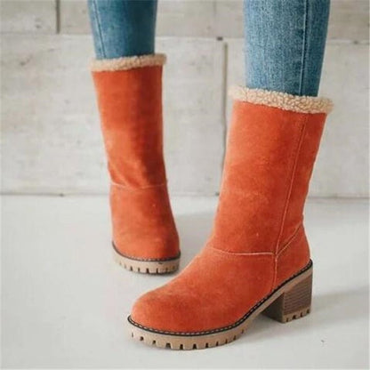 Bota Feminina de Inverno Forrada em Lã