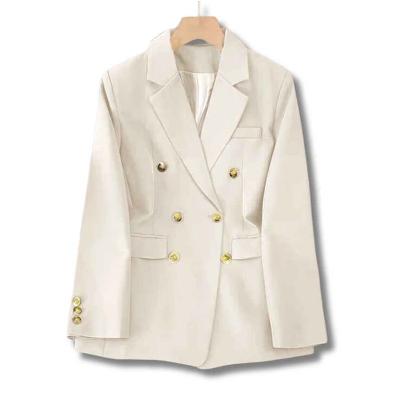 Blazer Feminino Acinturado Clássico Botões Dourados — BeneDonna