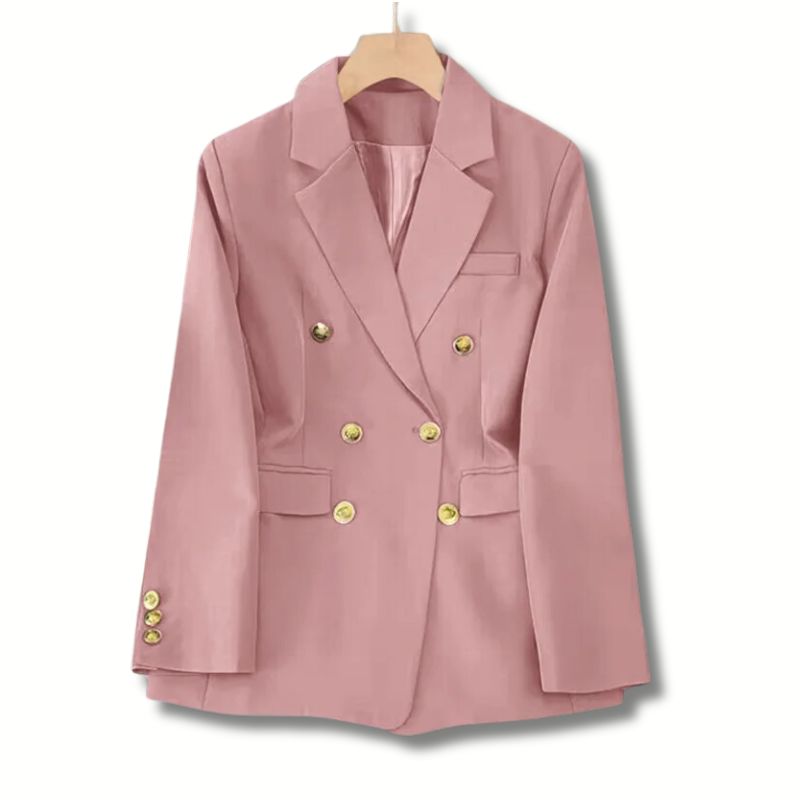Blazer Feminino Acinturado Clássico Botões Dourados — BeneDonna
