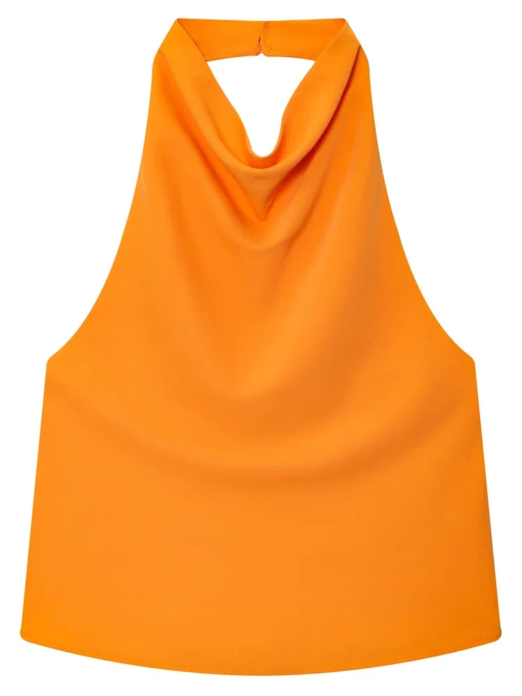 Blusa feminina frente única com gola drapeada — Bene Donna — imagem 11