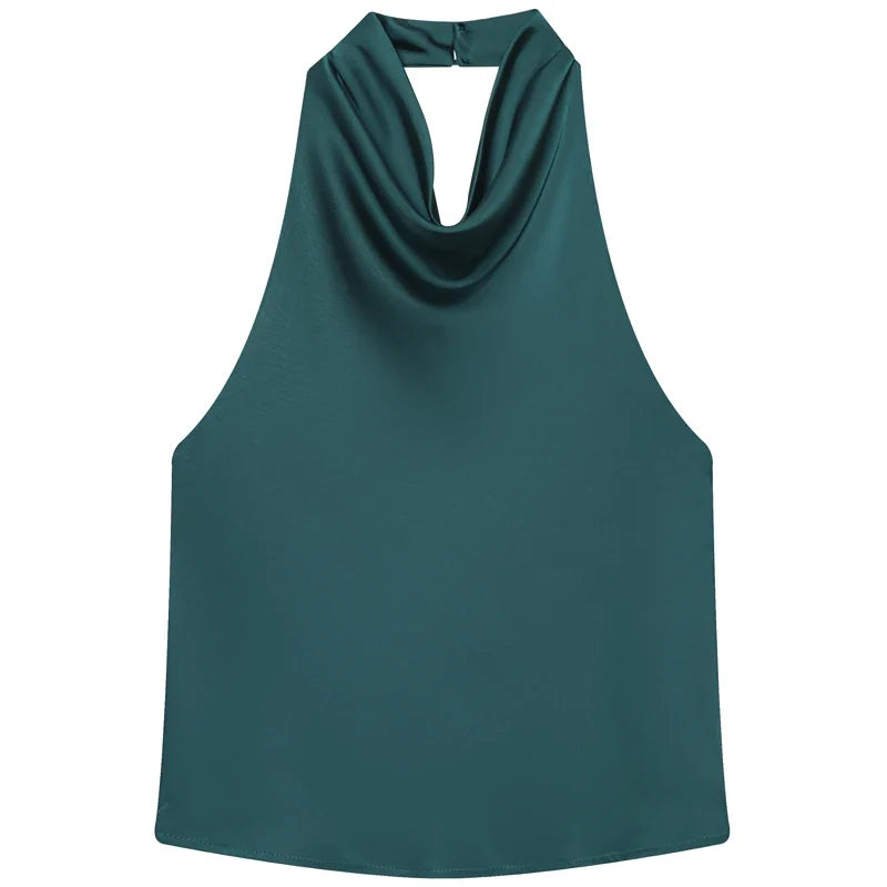 Blusa feminina frente única com gola drapeada — Bene Donna — imagem 13