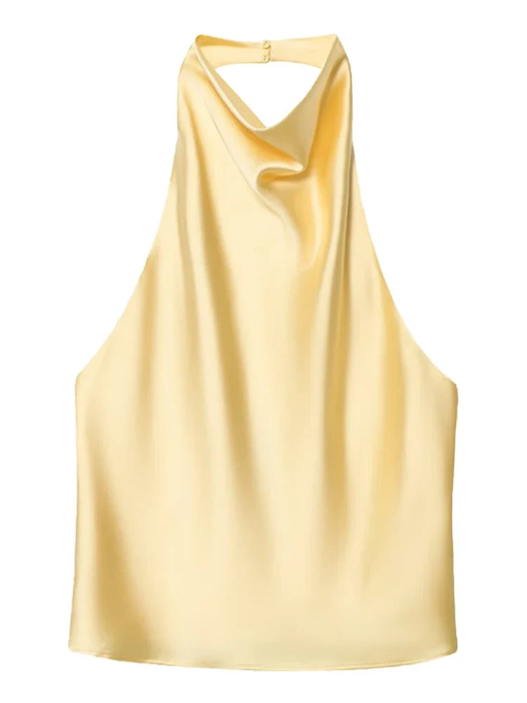 Blusa feminina frente única com gola drapeada — Bene Donna — imagem 14