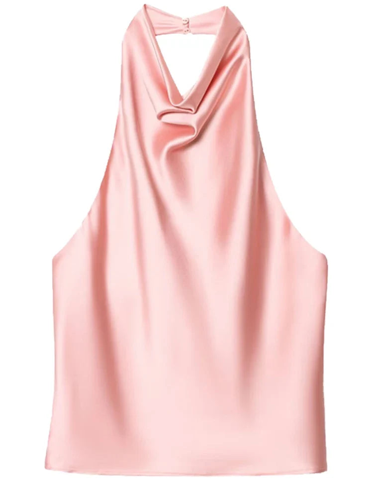 Blusa feminina frente única com gola drapeada — Bene Donna — imagem 16