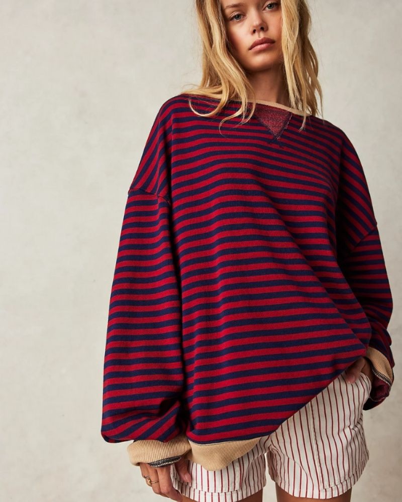 Blusa Listrada Oversized Rebeca — BeneDonna