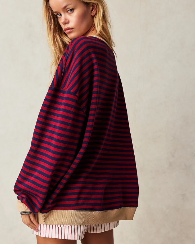 Blusa Listrada Oversized Rebeca — BeneDonna