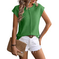 Blusa sem mangas com gola redonda e caimento leve — Bene Donna — imagem 01