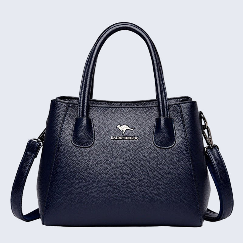 Bolsa de couro legítimo com alça transversal removível — Bene Donna — imagem 07