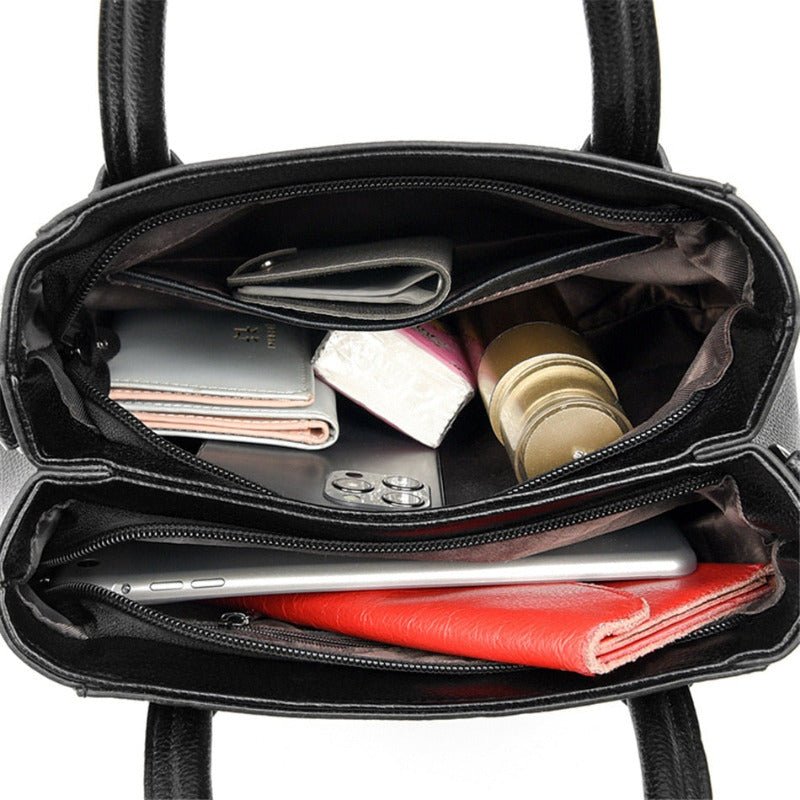 Bolsa de couro legítimo com alça transversal removível — Bene Donna — imagem 10