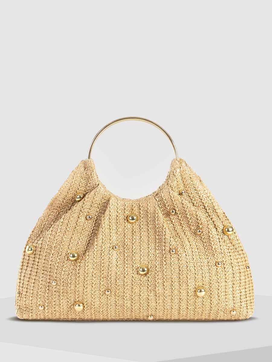 Bolsa de crochê com miçangas e alça metálica — Bene Donna — imagem 04