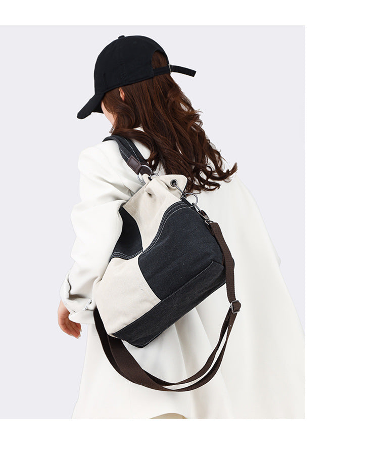 Bolsa de lona bicolor com alça ajustável — Bene Donna — imagem 04