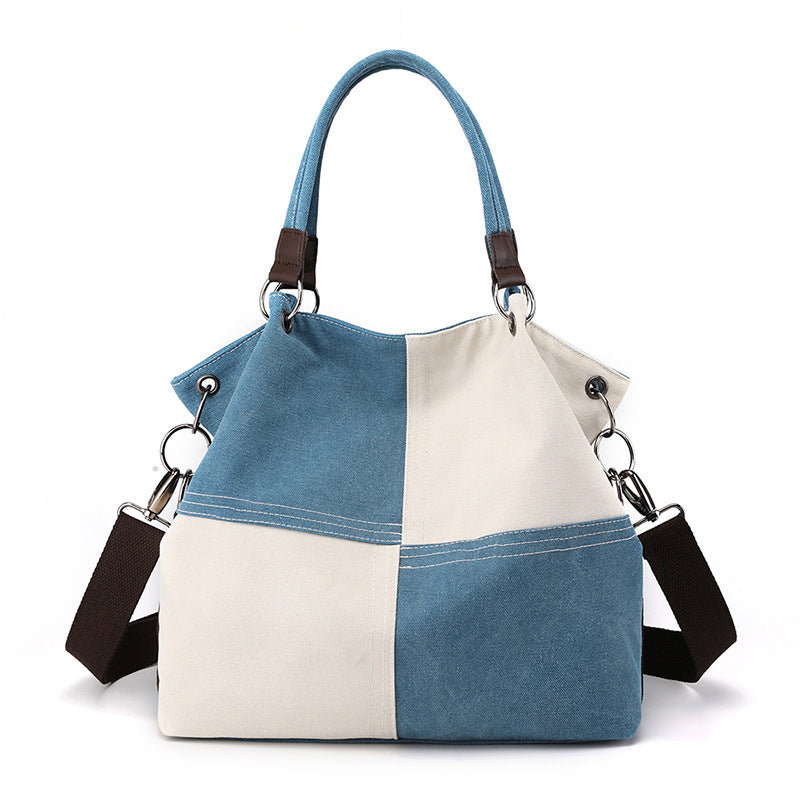 Bolsa de lona bicolor com alça ajustável — Bene Donna — imagem 12