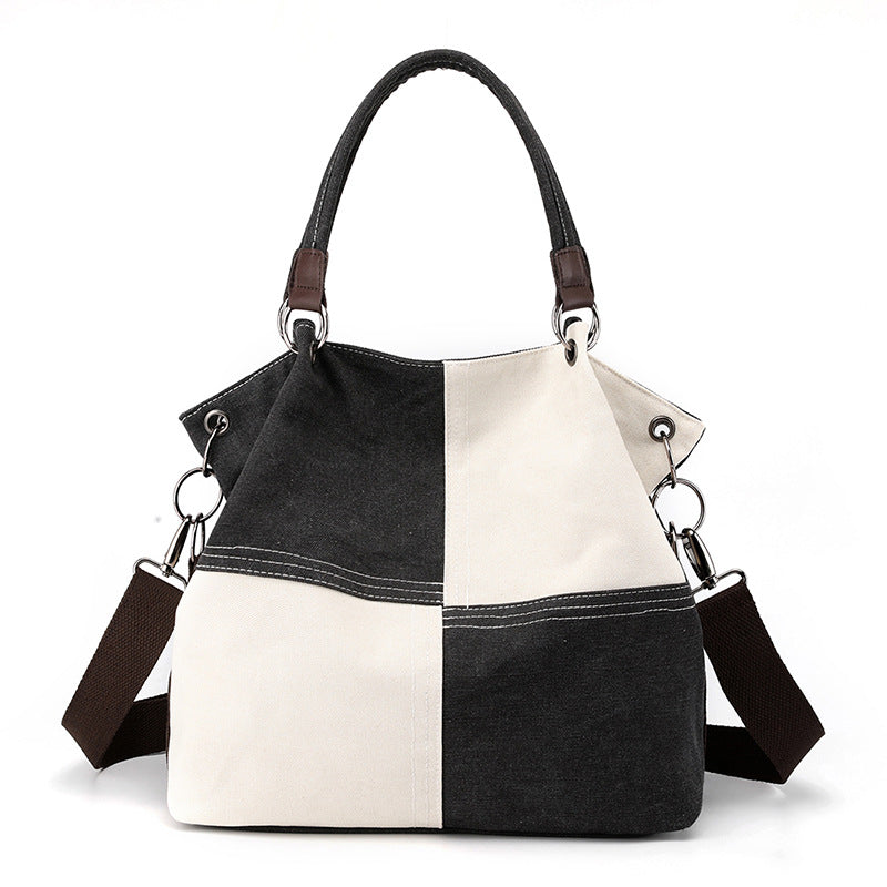 Bolsa de lona bicolor com alça ajustável — Bene Donna — imagem 14