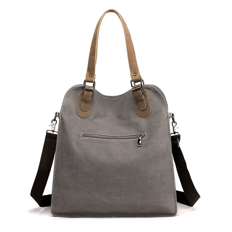 Bolsa de lona com painéis coloridos e alça removível — Bene Donna — imagem 03