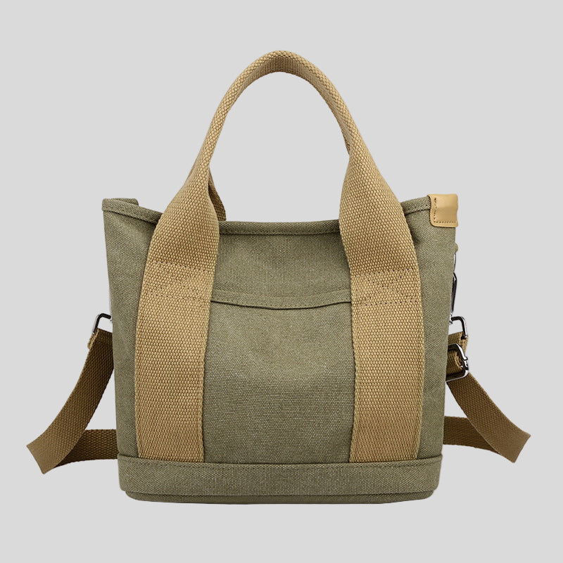Bolsa de lona compacta com alça removível — Bene Donna — imagem 01
