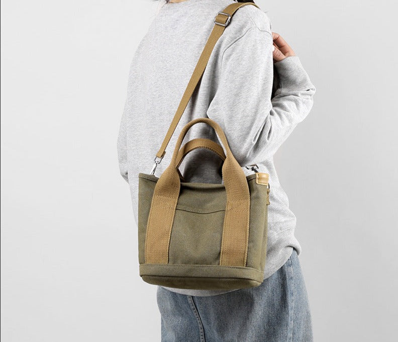 Bolsa de lona compacta com alça removível — Bene Donna — imagem 02