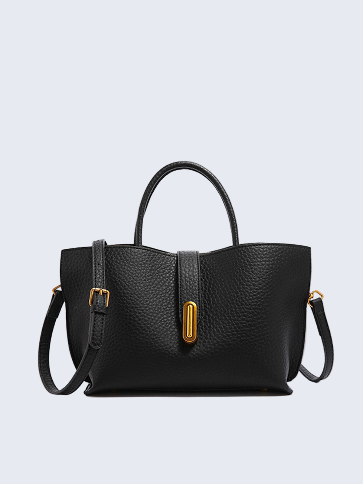 Bolsa estruturada texturizada com alça superior — Bene Donna — imagem 02