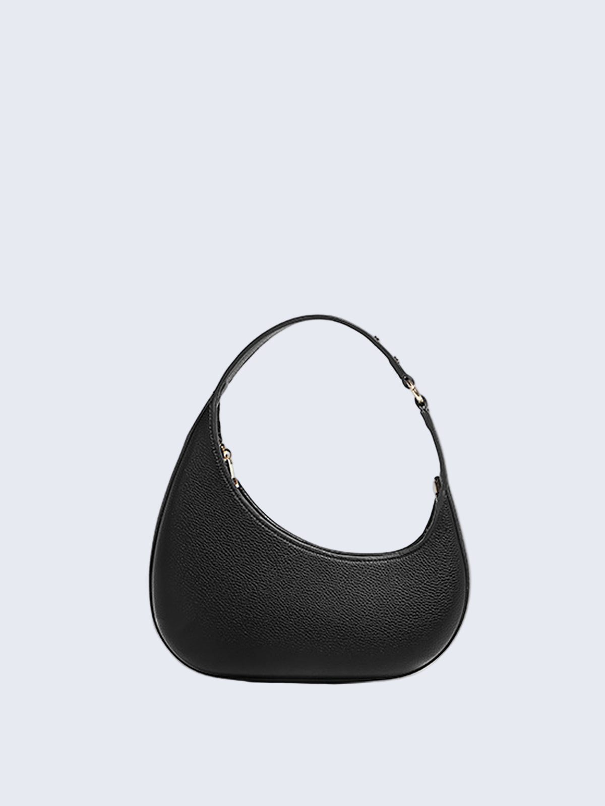 Bolsa meia-lua de couro sintético texturizado — Bene Donna — imagem 01