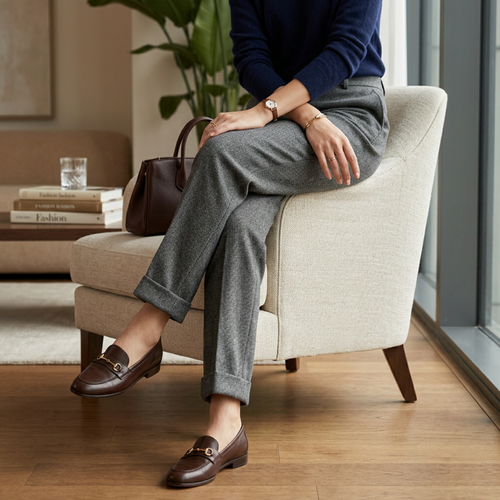 Calça Feminina Lápis de Lã — BeneDonna
