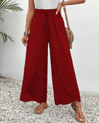Calça pantalona de cintura alta com estampa geométrica — Bene Donna — imagem 05