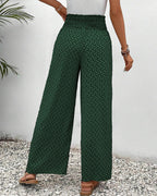 Calça pantalona de cintura alta com estampa geométrica — Bene Donna — imagem 12