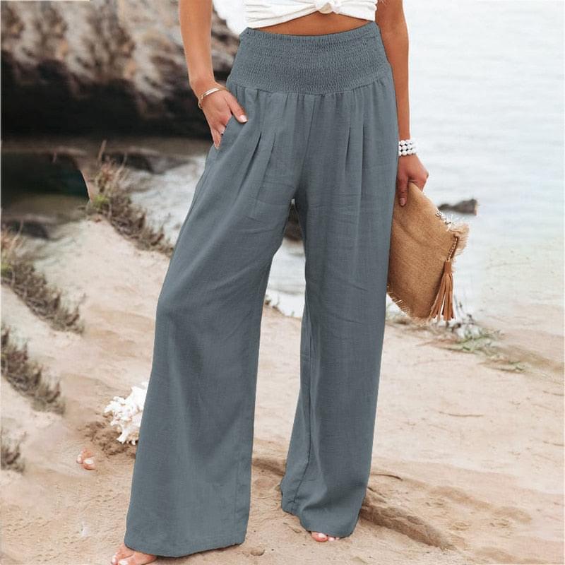 Calça Pantalona Feminina Ampla e Leve — BeneDonna