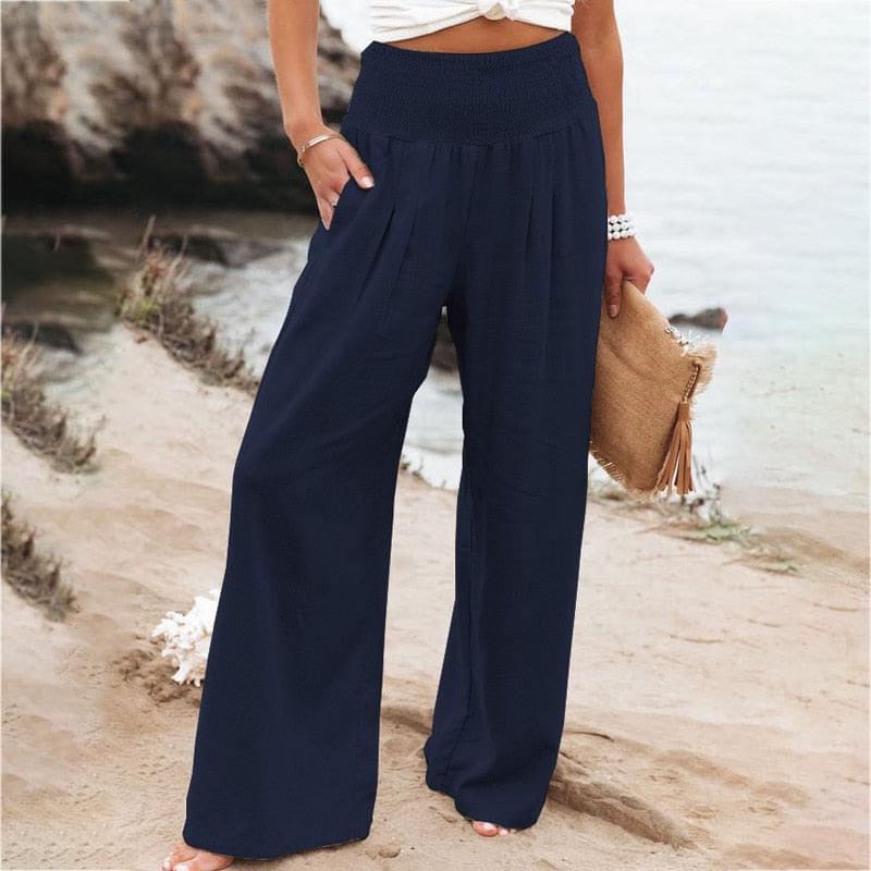 Calça Pantalona Feminina Ampla e Leve — BeneDonna