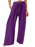 Calça pantalona leve com cós elástico — Bene Donna — imagem 10