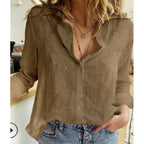Camisa Social Feminina de Linho — BeneDonna