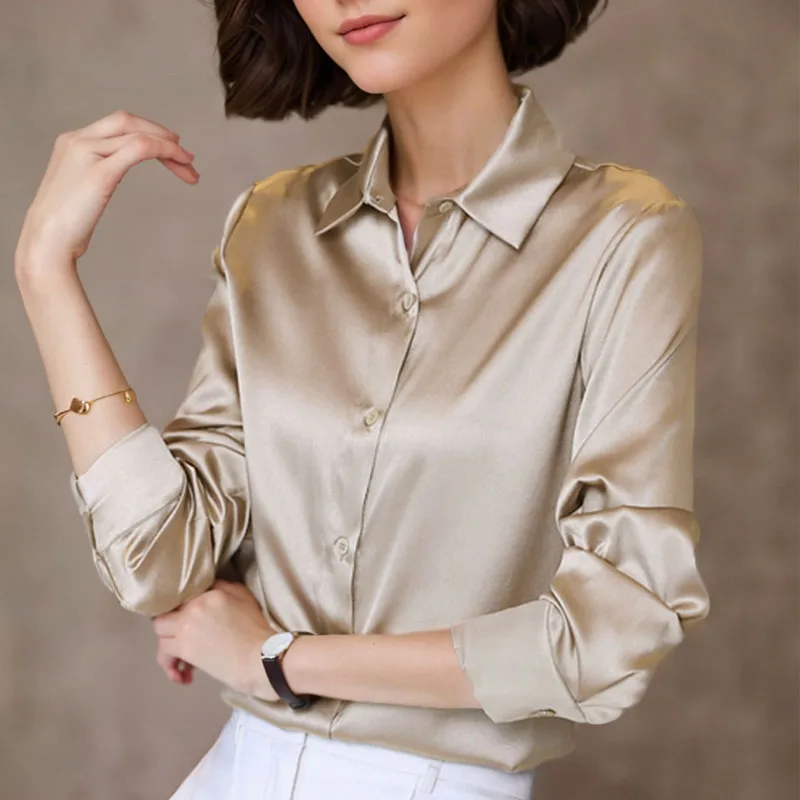Camisa Social Feminina em Seda — BeneDonna