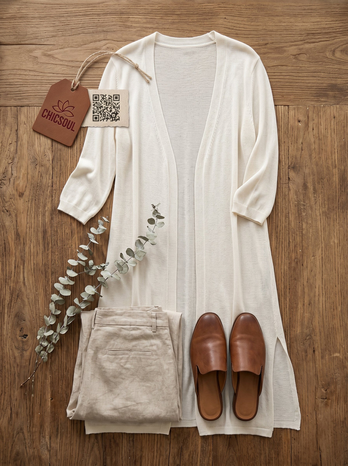Cardigan Longo Feminino Leve — BeneDonna