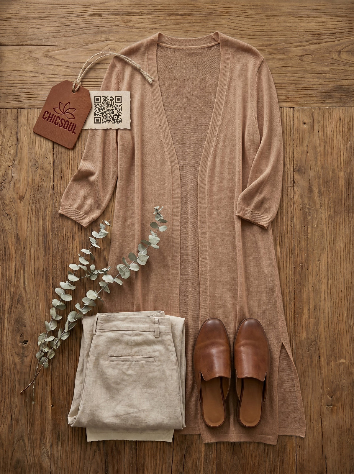 Cardigan Longo Feminino Leve — BeneDonna