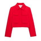 Casaco Feminino Cropped Vermelho — BeneDonna