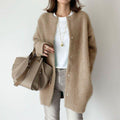 Casaco Feminino Elegante de Inverno com Caimento Solto — BeneDonna