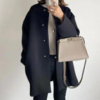 Casaco Feminino Elegante de Inverno com Caimento Solto — BeneDonna