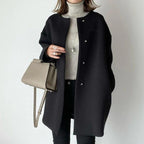 Casaco Feminino Elegante de Inverno com Caimento Solto — BeneDonna