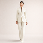 Conjunto de blazer sem gola e calça reta — Bene Donna — imagem 02
