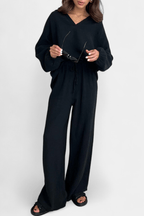 Conjunto de blusa de mangas longas com decote V e pantalona — Bene Donna — imagem 12