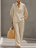 Conjunto de blusa de mangas morcego e pantalona — Bene Donna — imagem 01