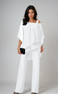 Conjunto de blusa em camadas e pantalona — Bene Donna — imagem 01