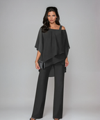 Conjunto de blusa em camadas e pantalona — Bene Donna — imagem 04