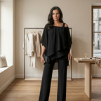 Conjunto de blusa em camadas e pantalona — Bene Donna — imagem 05