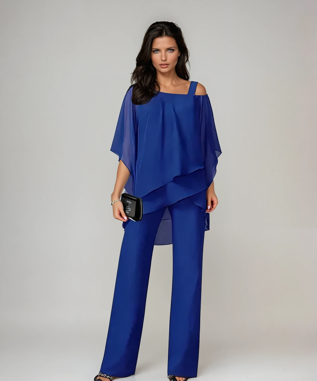Conjunto de blusa em camadas e pantalona — Bene Donna — imagem 06
