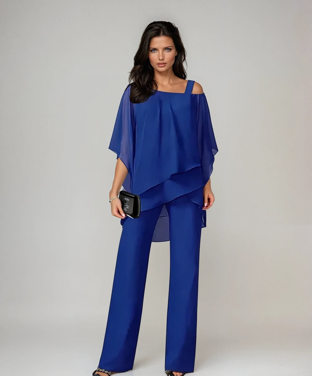 Conjunto de blusa em camadas e pantalona — Bene Donna — imagem 06